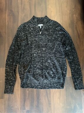 Bonobos Men's Black Marled Zip-Neck Sweater